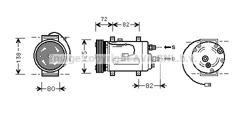 AVA QUALITY COOLING Компрессор, кондиционер AIK178